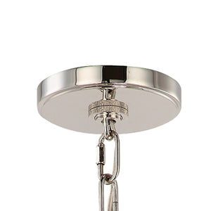 Baxter 6 Light Polished Nickel Chandelier