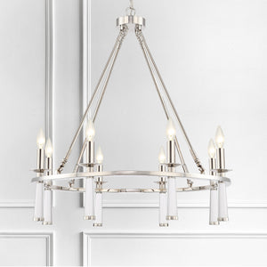 Baxter 8 Light Polished Nickel Chandelier