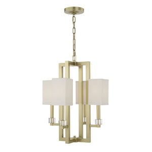 Dixon 4 Light Polished Nickel Chandelier