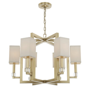 Dixon 6 Light Antique Gold Chandelier