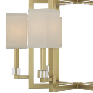 Dixon 6 Light Antique Gold Chandelier