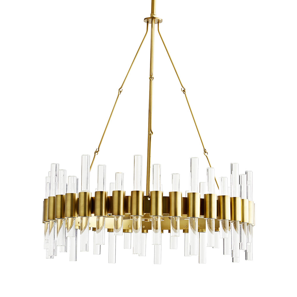 Arteriors Haskell Small 8-Light Chandelier with Acrylic Accents