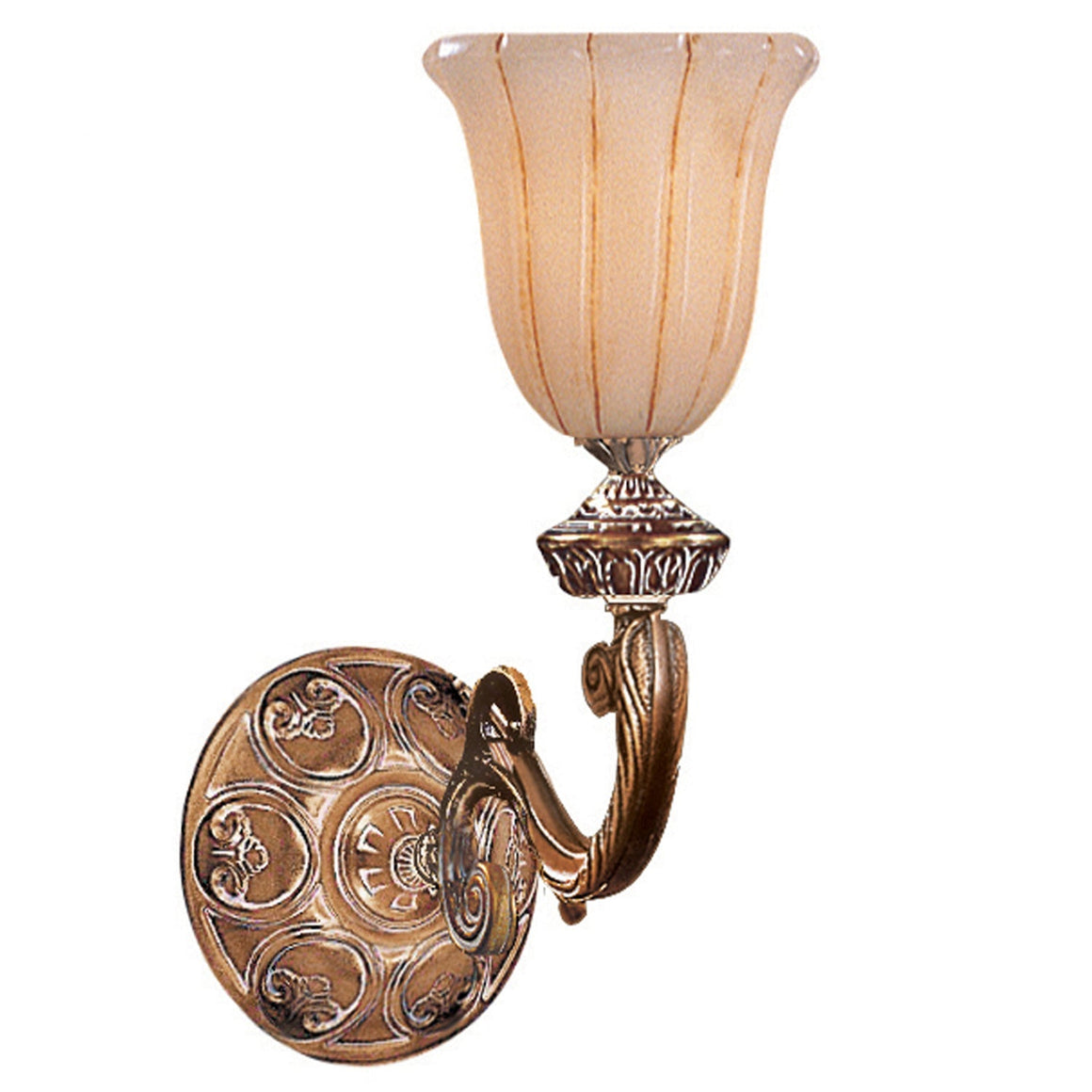 Natural Alabaster 1 Light French White Sconce