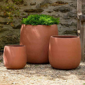 Rossa Terra Cotta Round Planters - Set of 3