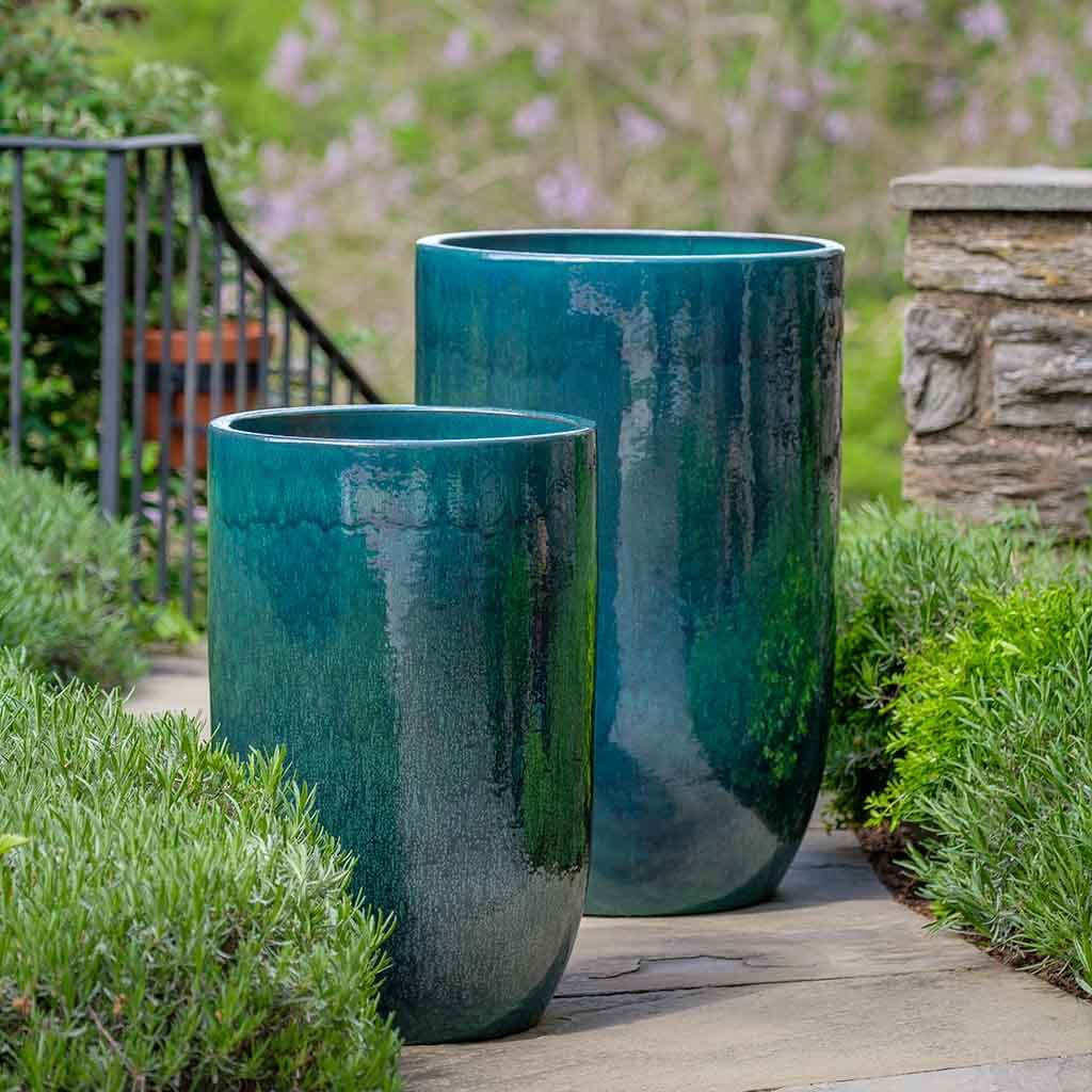 Cole Planter Set of 2 Campania International Indigo Rain