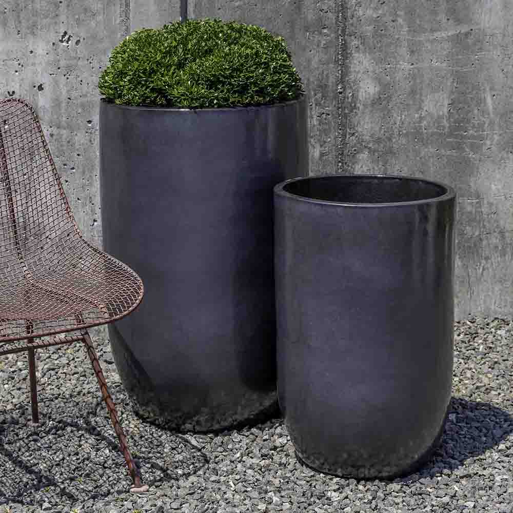 Cole Handmade Pot Planter Campania International Color: Metal Gray