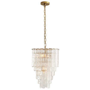 Arteriors Larie Small 5-Tier Chandelier with Cascading Glass Plates