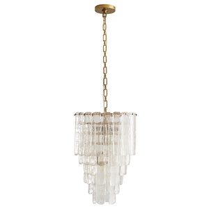 Arteriors Larie Small 5-Tier Chandelier with Cascading Glass Plates