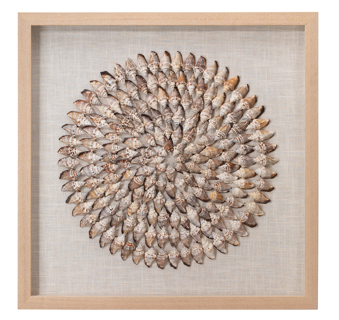 Riviera Framed Wall Art in Beige Simnia Shell