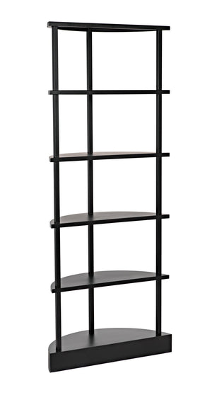 Spago Bookcase, Black Metal