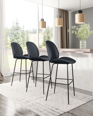 Miles Bar Chair Black