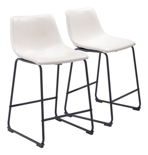 Smart Counter Chair (Set of 2) Distressed White