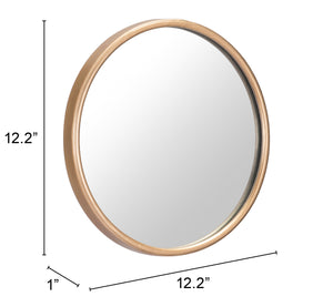 Small Ogee Mirror Gold