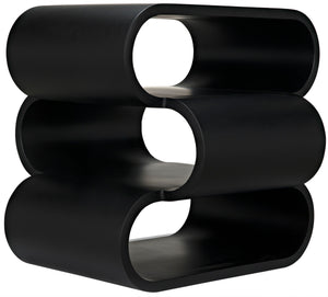 Nada Side Table, Black Metal