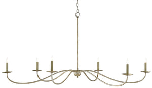 Currey and Company Saxon Silver Chandelier