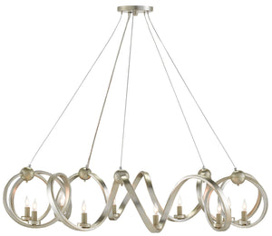 Currey and Company Ringmaster Silver Chandelier