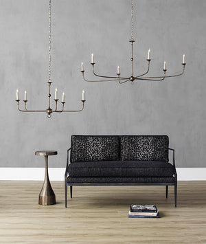Currey and Company Nottaway Bronze Small Chandelier - Pyrite Bronze