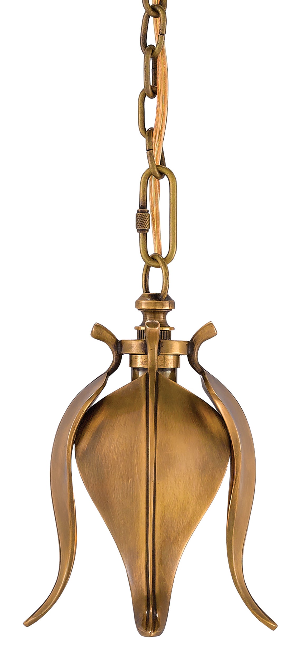 Currey and Company Iota Brass Pendant