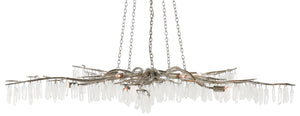 Currey and Company Forest Light Silver Chandelier