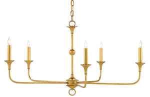 Currey and Company Nottaway Gold Small Chandelier