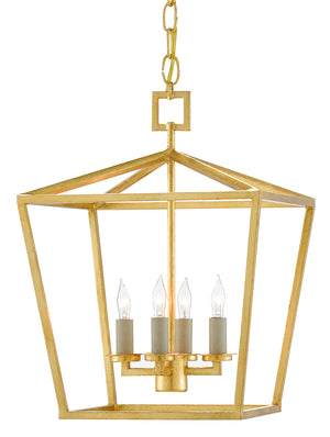 Currey and Company Denison Gold Small Lantern