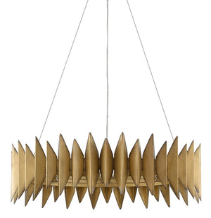 Currey and Company Potter Chandelier - Aurora Antique