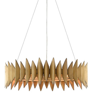 Currey and Company Potter Chandelier - Aurora Antique