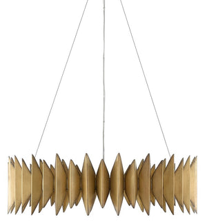 Currey and Company Potter Chandelier - Aurora Antique