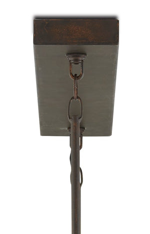Currey and Company Middleton Bronze Rectangular Chandelier - Bronze Gold