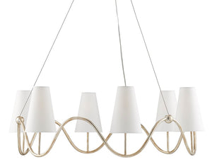 Currey and Company Kadir Chandelier - Silver Granello