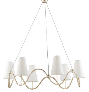 Currey and Company Kadir Chandelier - Silver Granello