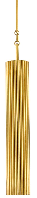 Currey and Company Penfold Gold Pendant - Contemporary Gold Leaf/Painted Contemporary Gold
