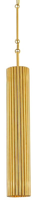 Currey and Company Penfold Gold Pendant - Contemporary Gold Leaf/Painted Contemporary Gold