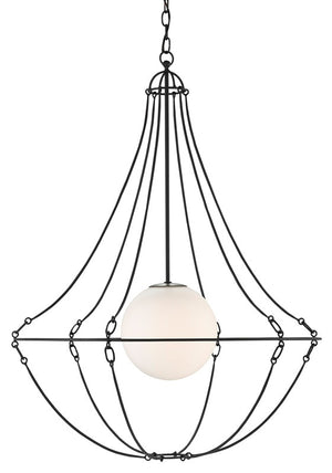 Currey and Company Stanleigh Pendant - Black Bronze