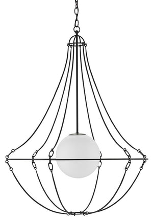 Currey and Company Stanleigh Pendant - Black Bronze