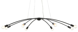 Currey and Company Longaville Chandelier - Satin Black