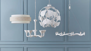 Currey and Company Rousham Chandelier - Beige/Sugar White