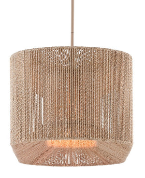 Currey and Company Mereworth Chandelier - Natural Rope/Beige