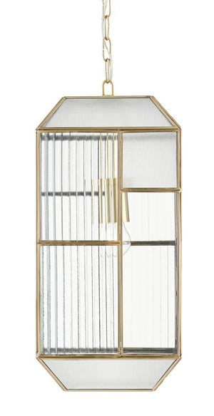 Currey and Company Bardolph Clear Glass Pendant
