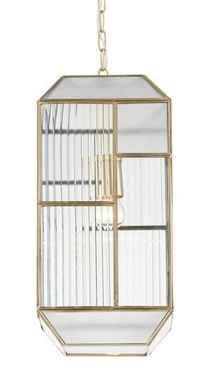 Currey and Company Bardolph Clear Glass Pendant