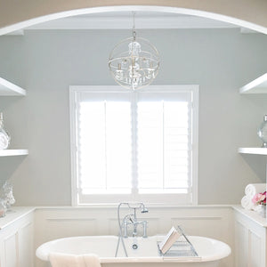 Solaris 4 Light Clear Crystal English Bronze Mini Chandelier