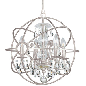 Solaris 4 Light Clear Crystal English Bronze Mini Chandelier