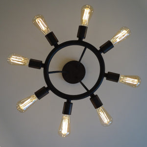 Dakota 8 Light Bronze Ceiling Mount