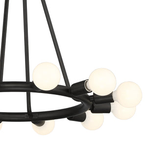 Dakota 12 Light Black Chandelier