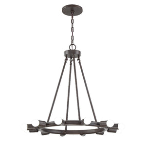 Dakota 12 Light Bronze Chandelier