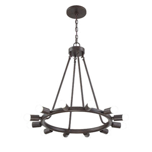 Dakota 12 Light Bronze Chandelier