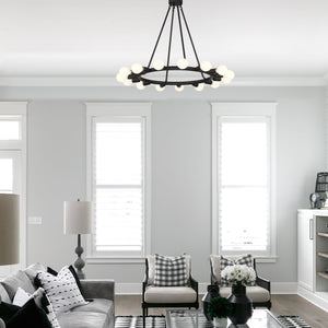 Dakota 15 Light Black Chandelier