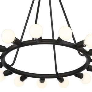 Dakota 15 Light Black Chandelier
