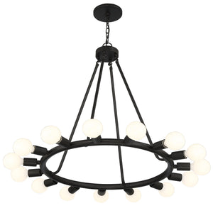 Dakota 15 Light Black Chandelier
