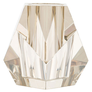 Arteriors Gemma Faceted Crystal Vase – Champagne